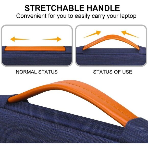 ✨Blue Protective 16 Inch Laptop Sleeve Case Lenovo Acer Dell Lenovo Computer Bag - Picture 5 of 7